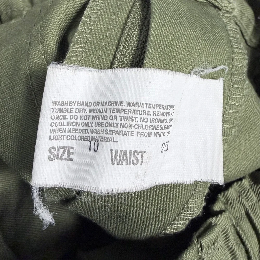 VNTG Boy Scouts of‎ America Official Uniform Pants Olive Green Cargo Size 10/ 25
